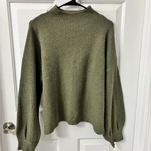 Elegant Olive Women's Turtleneck Sweater